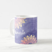 Sehr Peri Lila Yoga Instructor Rose Gold Mandala Kaffeetasse (Vorderseite Links)