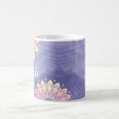 Sehr Peri Lila Yoga Instructor Rose Gold Mandala Kaffeetasse (Mittel)