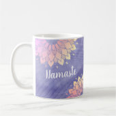 Sehr Peri Lila Yoga Instructor Rose Gold Mandala Kaffeetasse (Links)