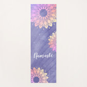 Sehr Peri Lila Yoga Instructor Rose Gold Mandala Yogamatte (Vorderseite)