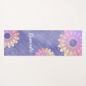 Sehr Peri Lila Yoga Instructor Rose Gold Mandala Yogamatte (Vorderseite (Horizontal))