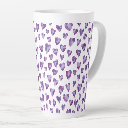 Sehr Peri Wasserfarbenherz Milchtasse (Rechte Ecke)