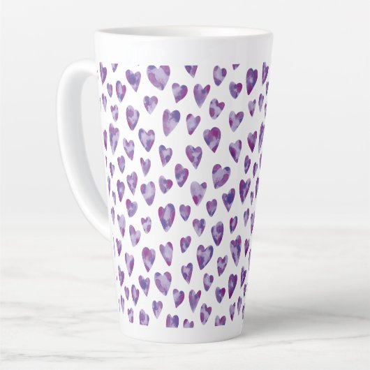 Sehr Peri Wasserfarbenherz Milchtasse (Linke Ecke)