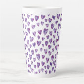 Sehr Peri Wasserfarbenherz Milchtasse (Vorderseite)