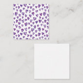 Sehr Peri Wasserfarbenherz Mitteilungskarte (Vorne/Hinten)