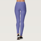 Sehr Peri-winkle, blaues Violett, solide Farbe Leggings (Rückseite)