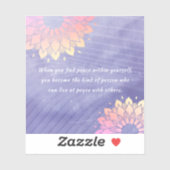 Sehr Peri Yoga Instructor Rose Gold Mandala Quotes Aufkleber (Blatt)