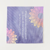 Sehr Peri Yoga Instructor Rose Gold Mandala Quotes Wandteppich (Vorderseite (Horizontal))