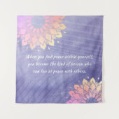 Sehr Peri Yoga Instructor Rose Gold Mandala Quotes Wandteppich (Vorderseite)