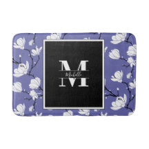 Sehr Periwinkle Mit Monogramm Magnolia Blume