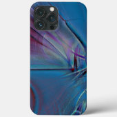 Sehr raue königsblaue digitale Textur in alter Far Case-Mate iPhone Hülle (Rückseite)