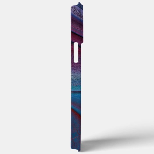 Sehr raue königsblaue digitale Textur in alter Far Case-Mate iPhone Hülle (Rückseite / Rechts)