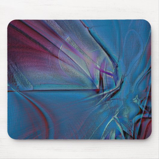 Sehr raue königsblaue digitale Textur in alter Far Mousepad (Vorne)