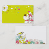 sehr reizende und niedliche visitenkarte (Vorne/Hinten)