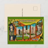 Sehr retro St Louis Postkarte (Vorne/Hinten)