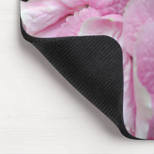 Sehr rosa Hydrangeas Mousepad (Ecke)