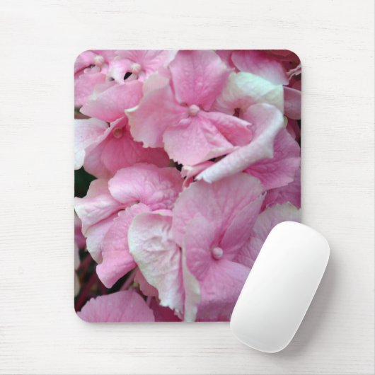 Sehr rosa Hydrangeas Mousepad (Mit Mouse)
