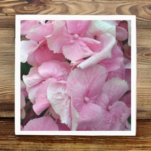 Sehr rosa Hydrangeas Napkins Serviette