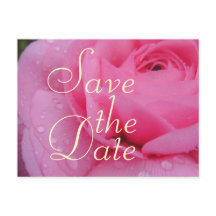 Sehr rosa Save the Date Rose