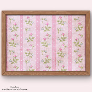 Sehr rustikal und grunge Sweet Pink Blume Seidenpapier