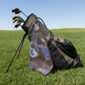 Sehr rustikale dunkle Wolken mit tropfender Versch Golfhandtuch (Gras)