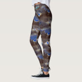 Sehr rustikale dunkle Wolken mit tropfender Versch Leggings (Links)