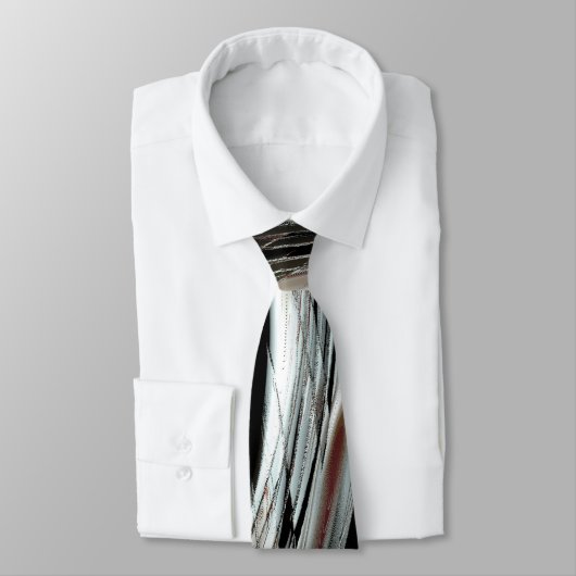 Sehr rustikale Silberstreifen oder kreisförmige Au Krawatte (Gebunden)