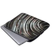 Sehr rustikale Silberstreifen oder kreisförmige Au Laptopschutzhülle (Vorne Knopf)