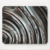 Sehr rustikale Silberstreifen oder kreisförmige Au Mousepad (Vorne)