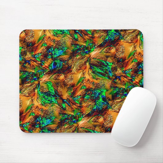 Sehr rustikales Gestein in gebranntem Gelb mit grü Mousepad (Mit Mouse)