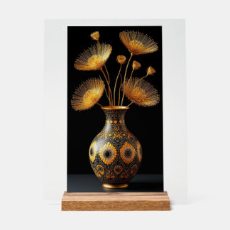 SEHR SCHICKE UND ELEGANTE VASE ACRYLSCHILD