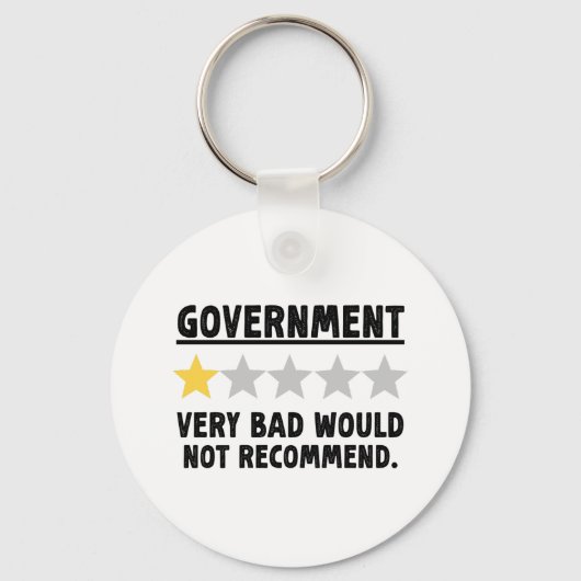 Sehr schlechte Regierung nicht empfehlen Geschenk Schlüsselanhänger (Vorderseite)