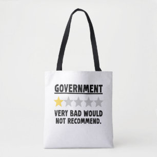 Sehr schlechte Regierung nicht empfehlen Geschenk Tasche
