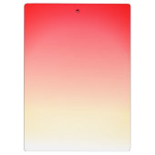 Sehr schön Rot und Weiß personalisieren Klemmbrett (Rückseite)