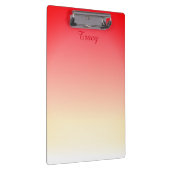 Sehr schön Rot und Weiß personalisieren Klemmbrett (Rechts)