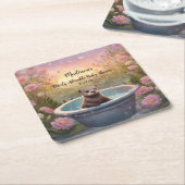 Sehr schöne Babydusche Rechteckiger Pappuntersetzer (angewinkelt)