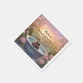 Sehr schöne Babydusche Serviette (Ecke)