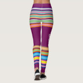 Sehr schöne, farbenfrohe Auslage Leggings (Rückseite)