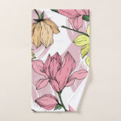 Sehr schöne handgezeichnete Monogramm-Handschrift, Badhandtuch Set (Handtuch)