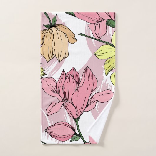 Sehr schöne handgezeichnete Monogramm-Handschrift, Badhandtuch Set (Handtuch)