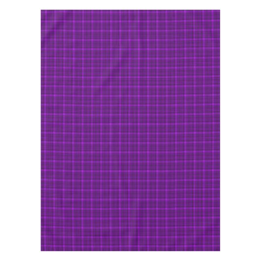 Sehr schöne, helle, karierte Muster lila Tischdecke (Vorderseite)