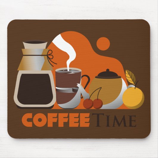 Sehr schöne Kaffeezeit Mousepad (Vorne)