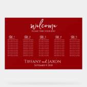 Sehr schöne kleine Hochzeitsakrobatik in Rot Acrylschild (Vorderseite)