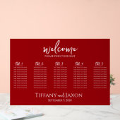 Sehr schöne kleine Hochzeitsakrobatik in Rot Acrylschild (Hochzeit)