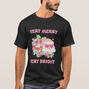 Sehr schöne, Vintage Disco Santa Pink Ch T-Shirt
