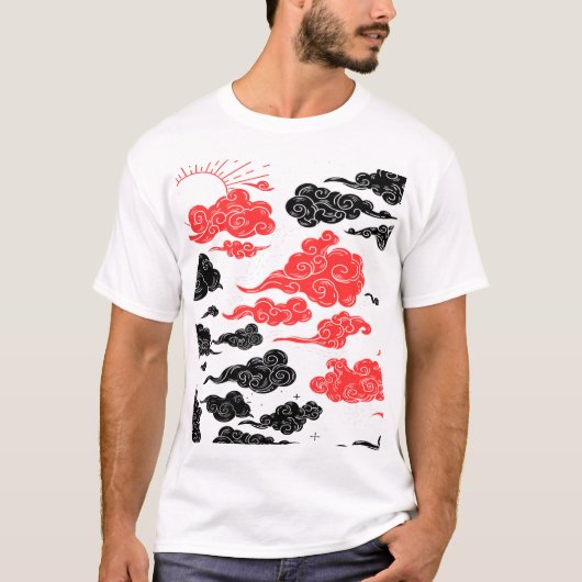 Sehr schöne Wolken, die Sonne scheint T-Shirt (Vorderseite)