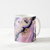 Sehr schönes Marmormuster. Abstrakte Kunst Kaffeetasse (VorderseiteRechts)