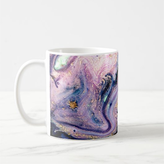 Sehr schönes Marmormuster. Abstrakte Kunst Kaffeetasse (Links)