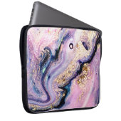 Sehr schönes Marmormuster. Abstrakte Kunst Laptopschutzhülle (Vorne Rechts)