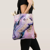 Sehr schönes Marmormuster. Abstrakte Kunst Tasche (Von Nahem)